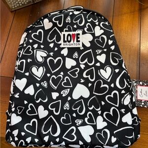 NWT~ Brighton Endless Love Black and White Backpack! 🖤 🤍